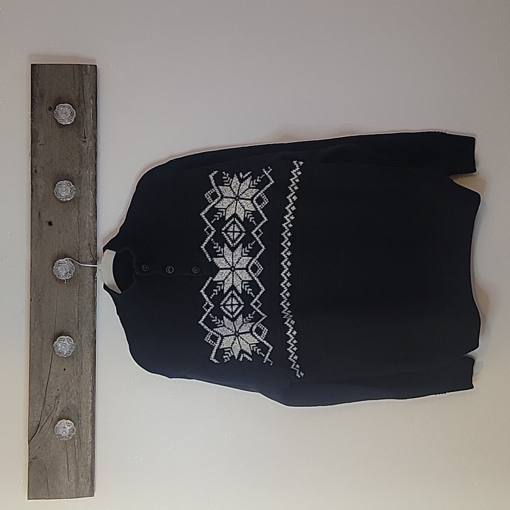 NWOT RL Chaps Men's Nordic Snowflake Sweater Size L